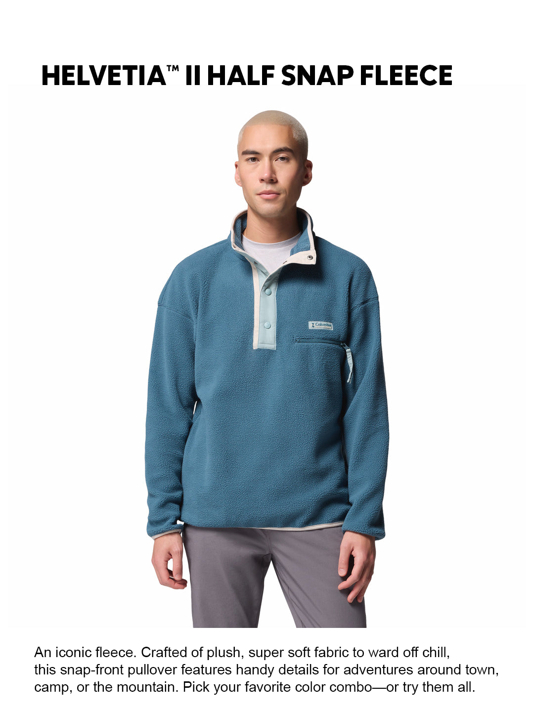 Columbia Men Teal Helvetia II Pullover