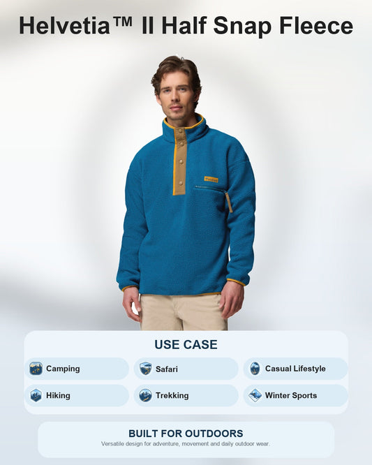 men blue helvetia ii pullover