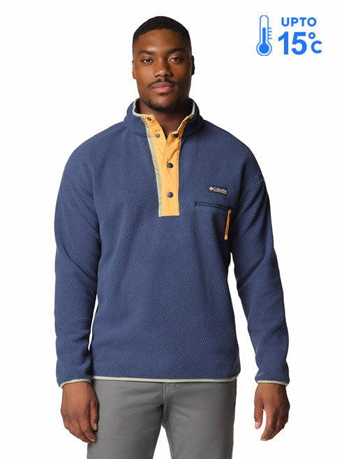 Columbia Men Navy Blue Helvetia II Fleece Jacket