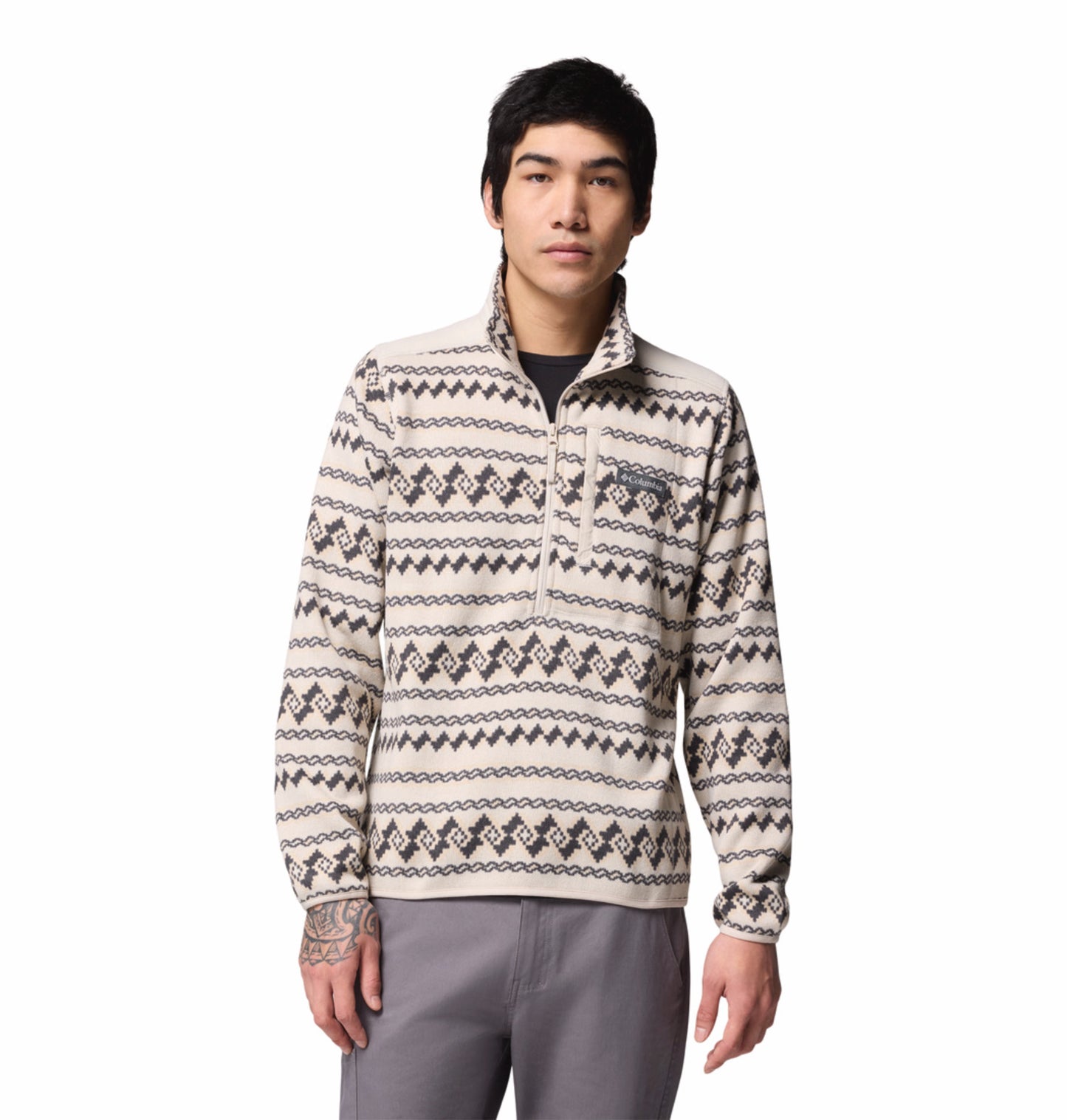Columbia Men Beige Sweater Weather Pullover