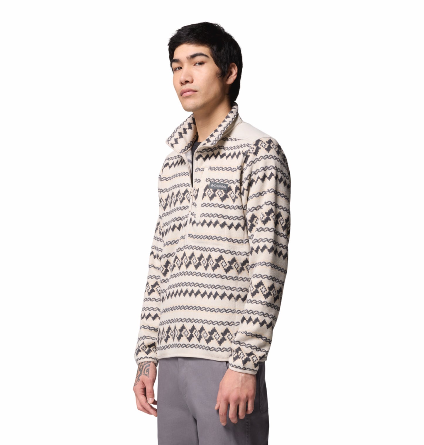 Columbia Men Beige Sweater Weather Pullover