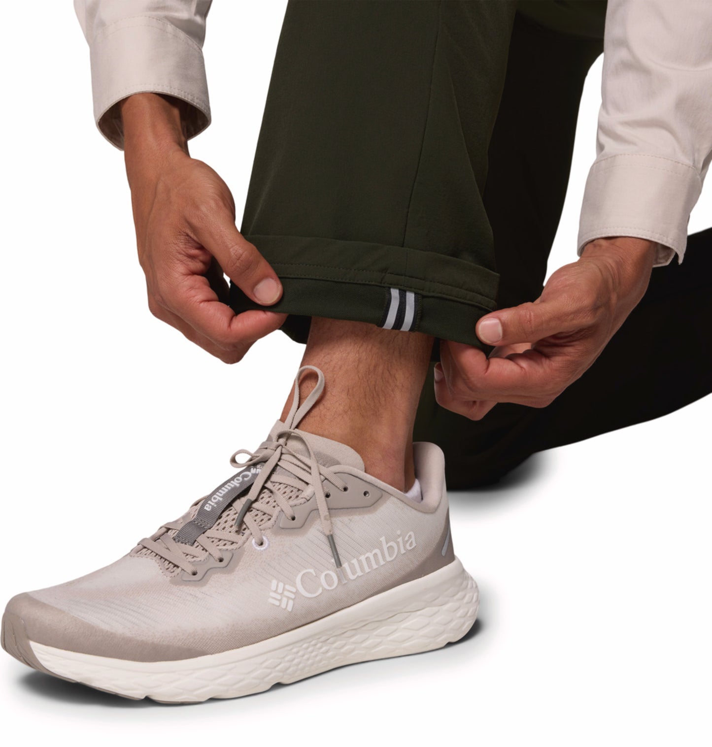 Columbia Men Green Omni-Shield Roc Tech 5 Pocket Pant