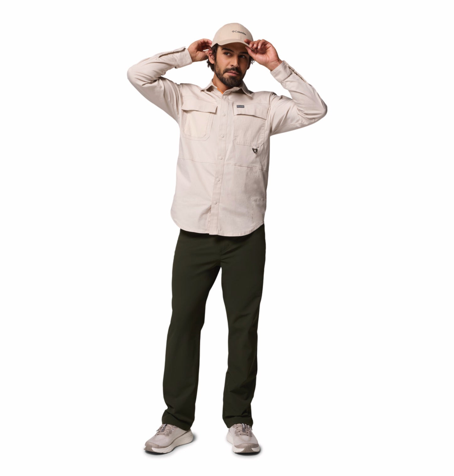 Columbia Men Green Omni-Shield Roc Tech 5 Pocket Pant