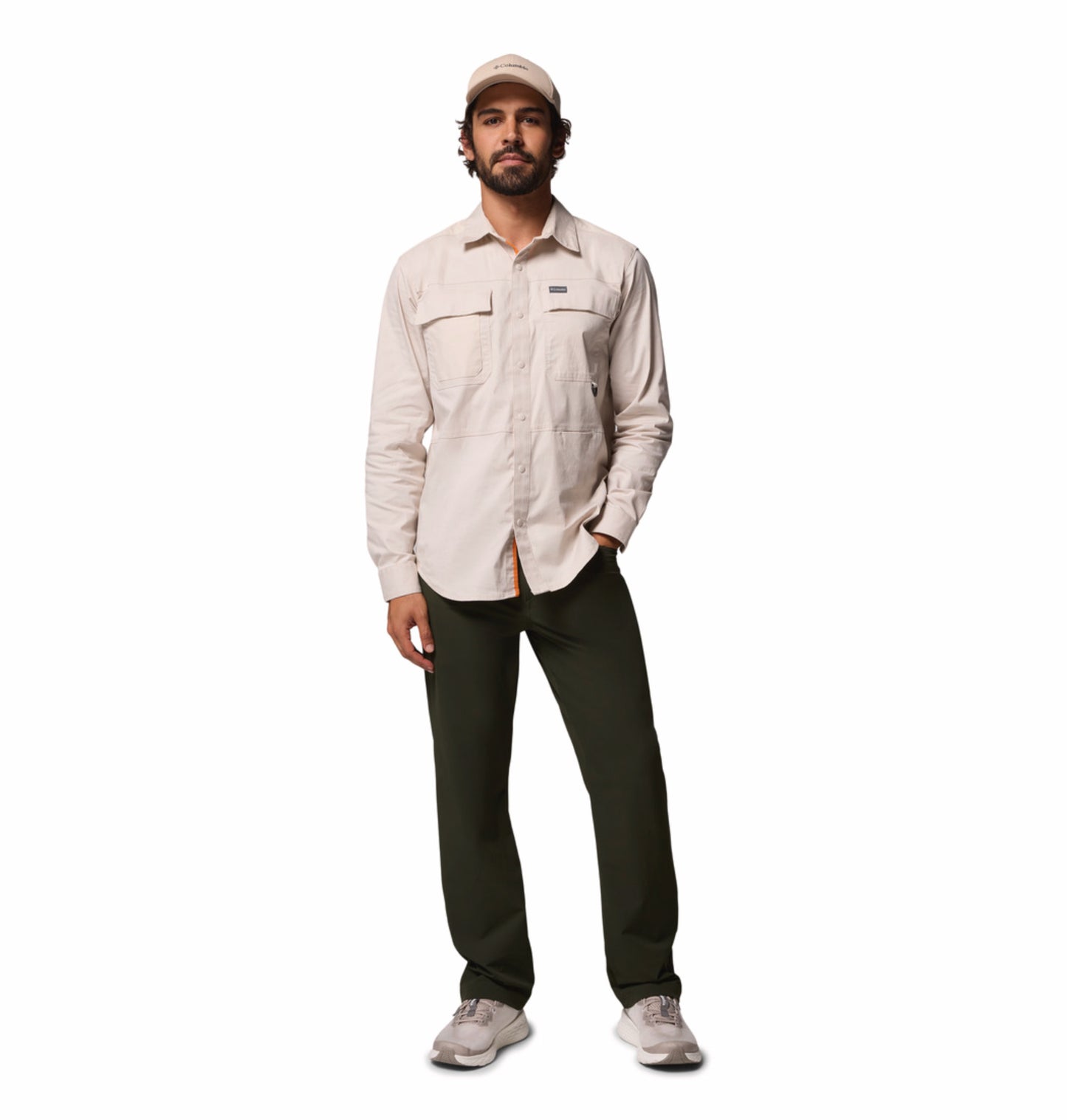 Columbia Men Green Omni-Shield Roc Tech 5 Pocket Pant