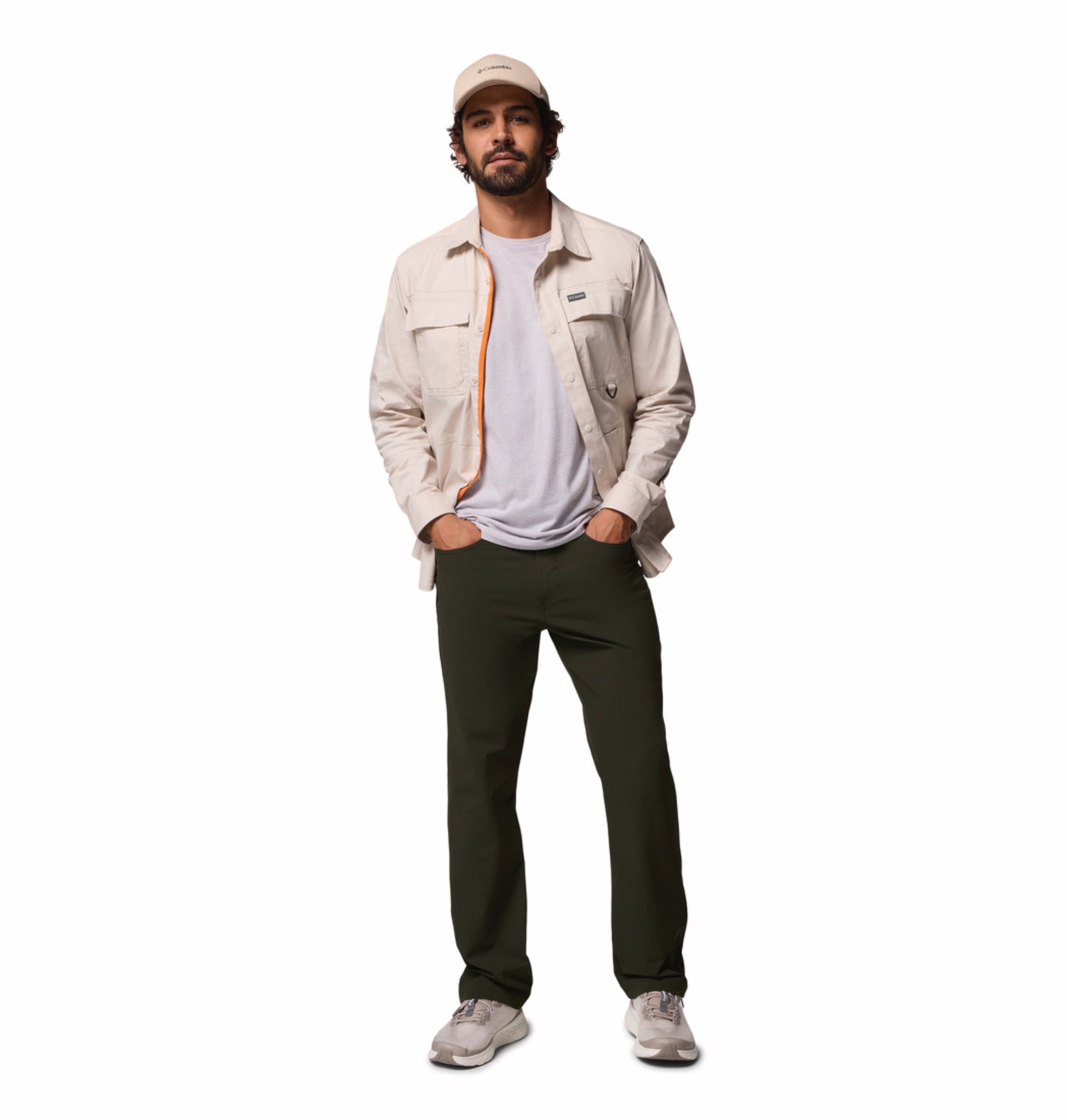 Columbia Men Green Omni-Shield Roc Tech 5 Pocket Pant