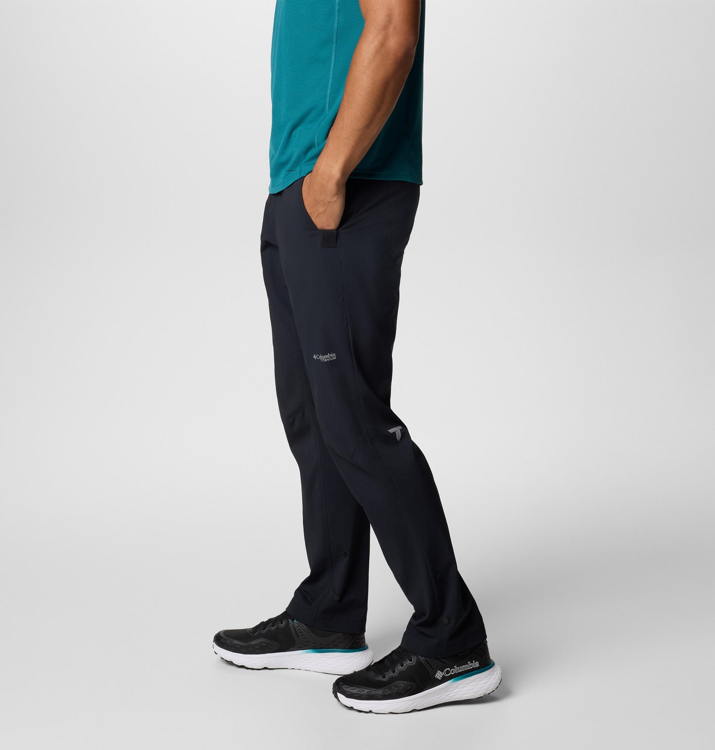 Columbia Mens Black Omni-Shield Wanoga Lightweight Pant