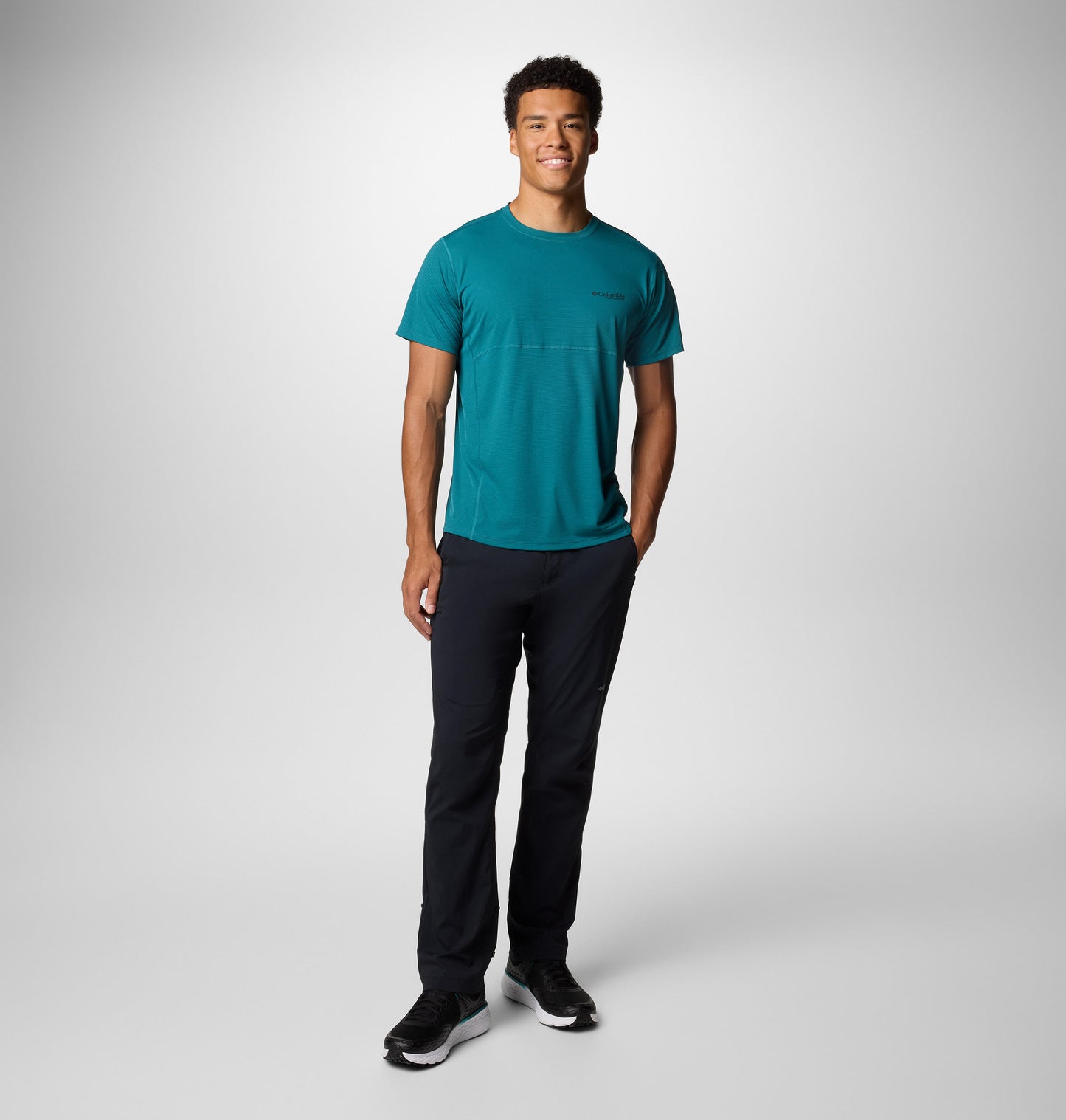 Columbia Mens Black Omni-Shield Wanoga Lightweight Pant