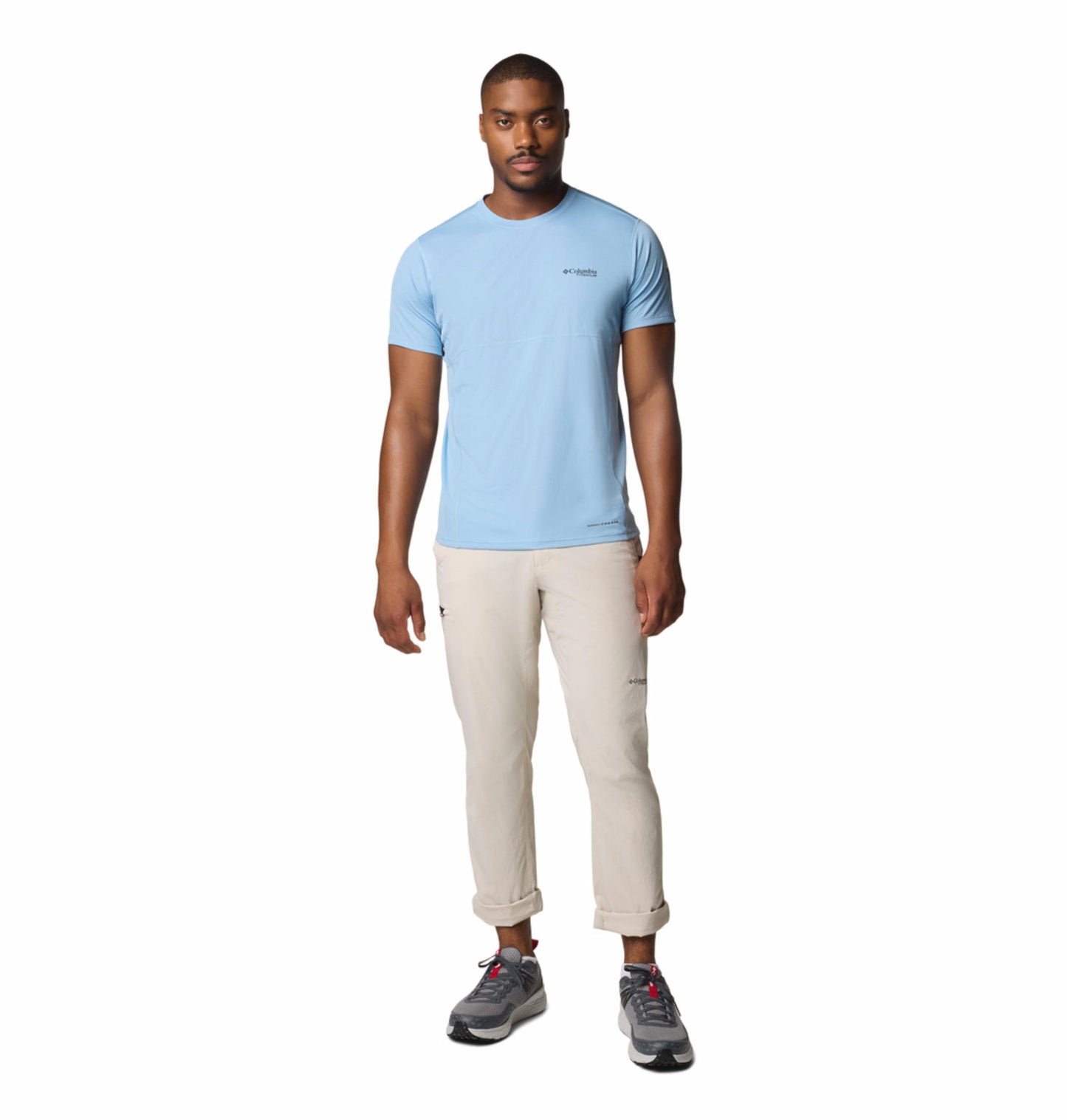 Columbia Mens Beige Omni-Shield Wanoga Lightweight Pant