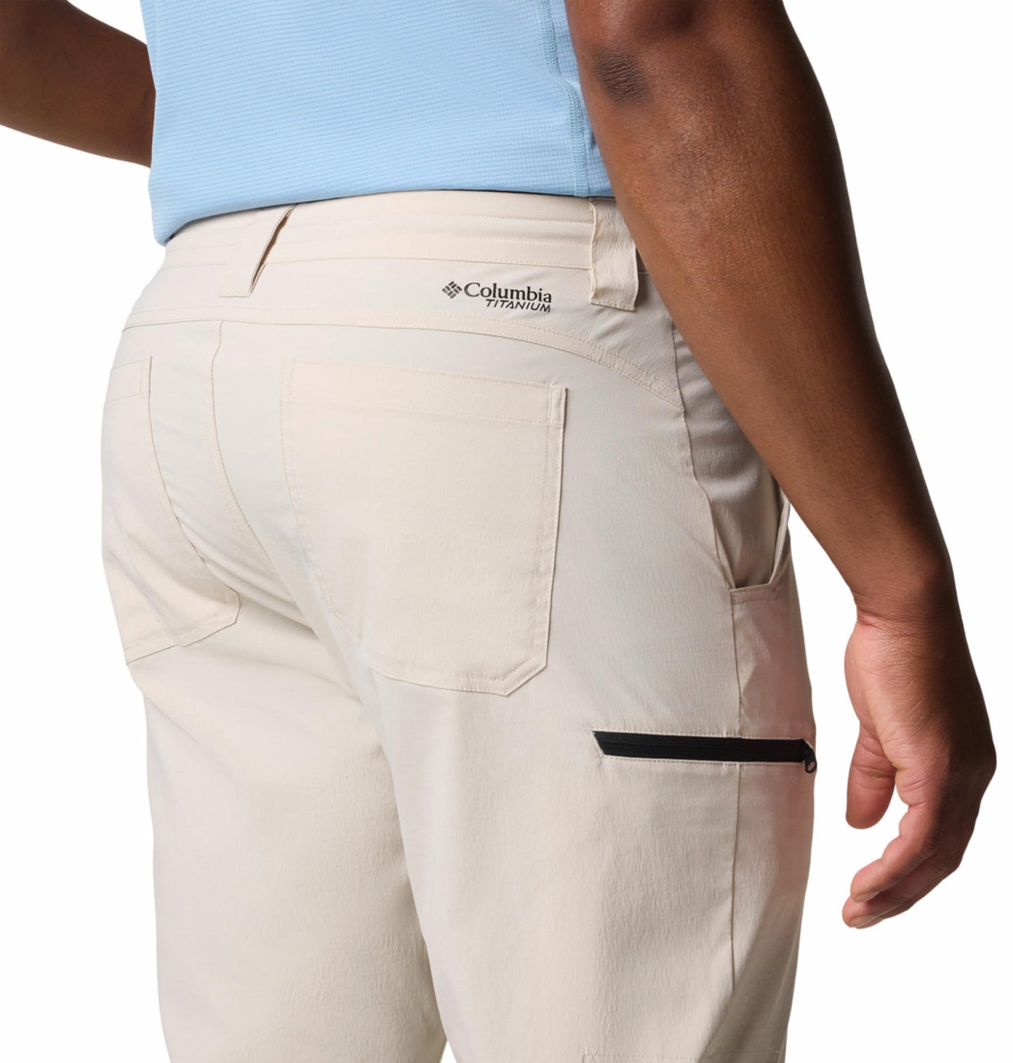 Columbia Mens Beige Omni-Shield Wanoga Lightweight Pant