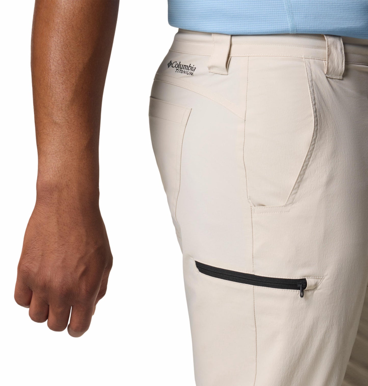 Columbia Mens Beige Omni-Shield Wanoga Lightweight Pant