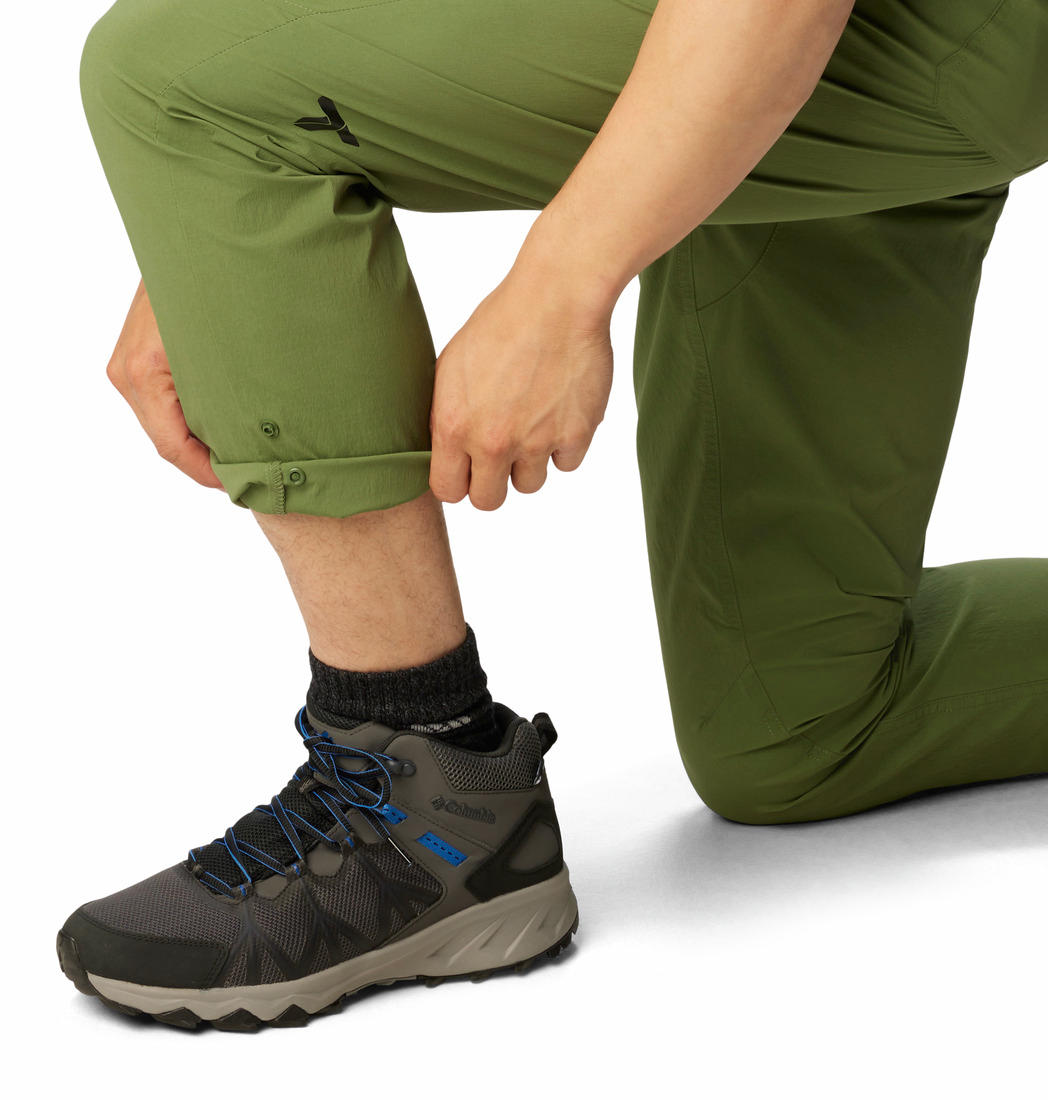 Columbia Men Green Wanoga Lightweight Pant (Sun Protection)