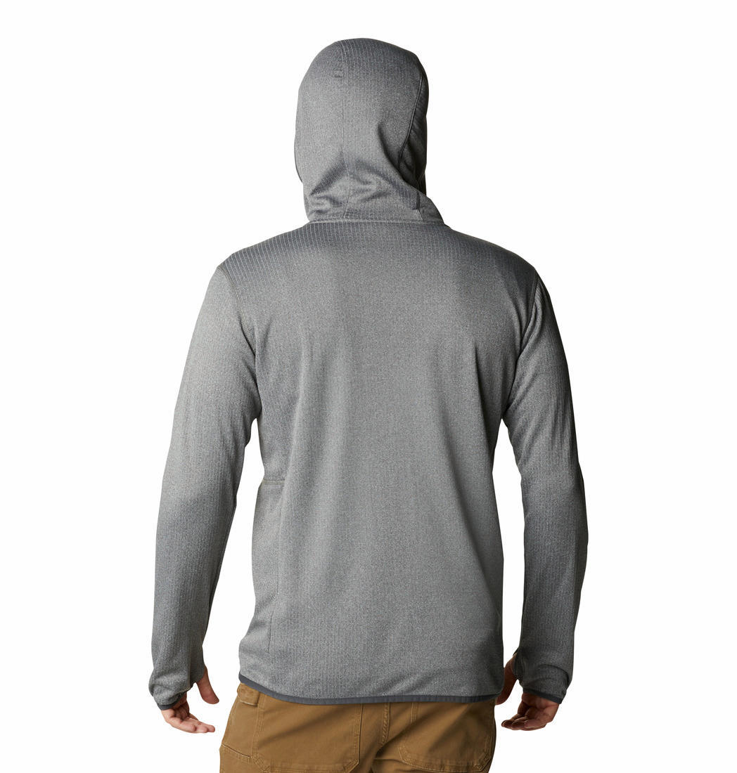 Columbia Men Grey Park View Fleece Full Zip Hoodie