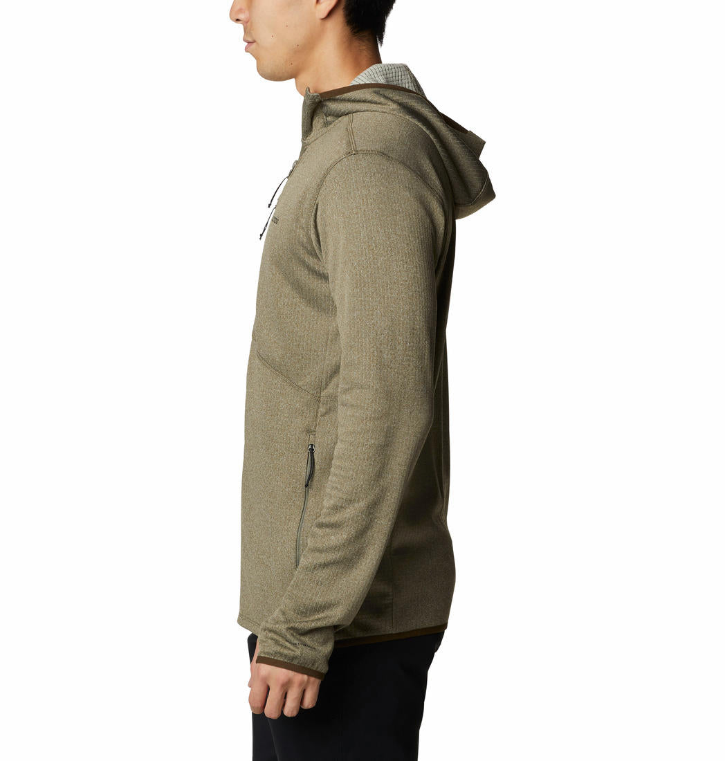 Columbia Men Green Park View Fleece Full Zip Hoodie