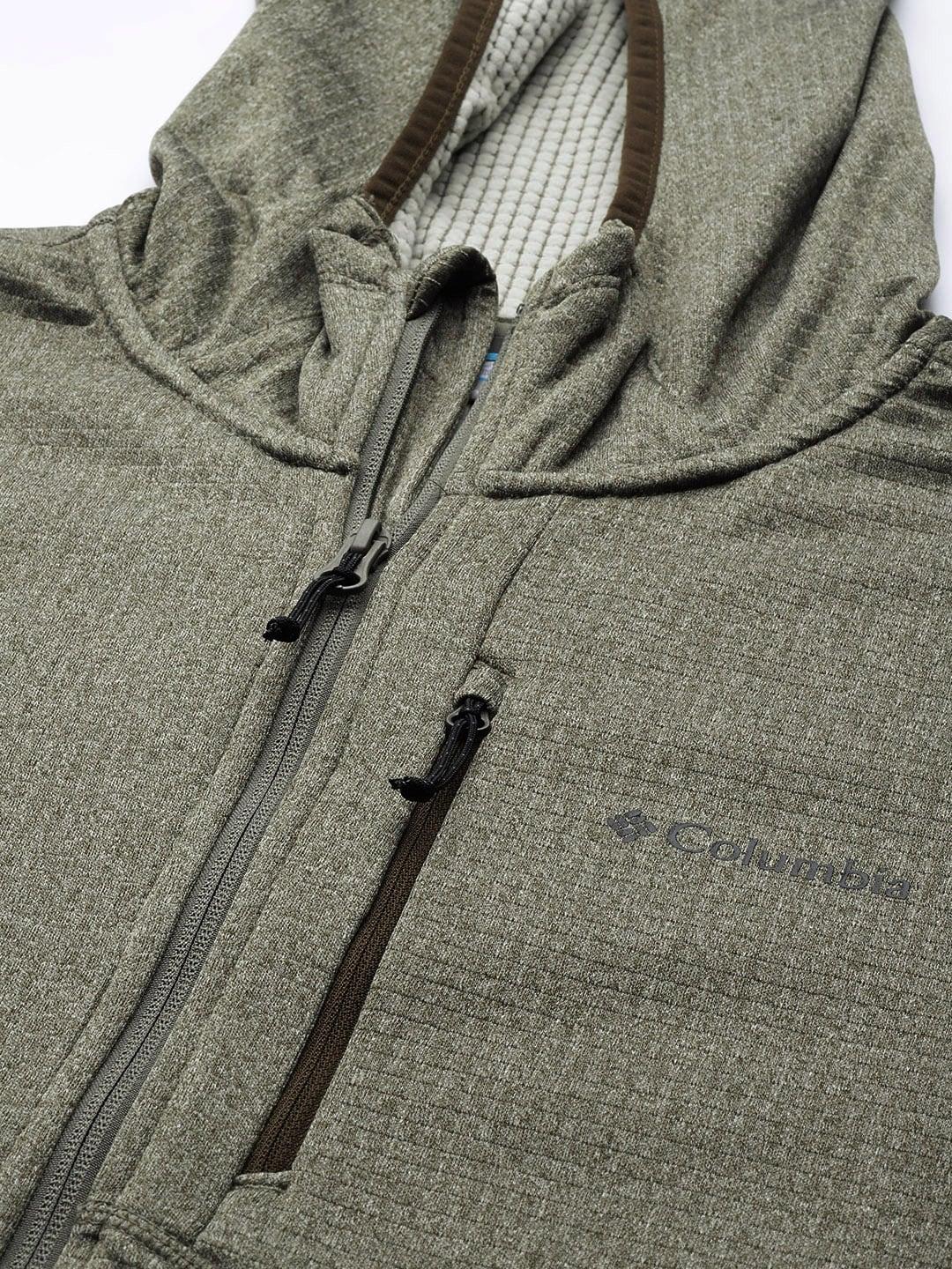 Columbia Men Green Park View Fleece Full Zip Hoodie