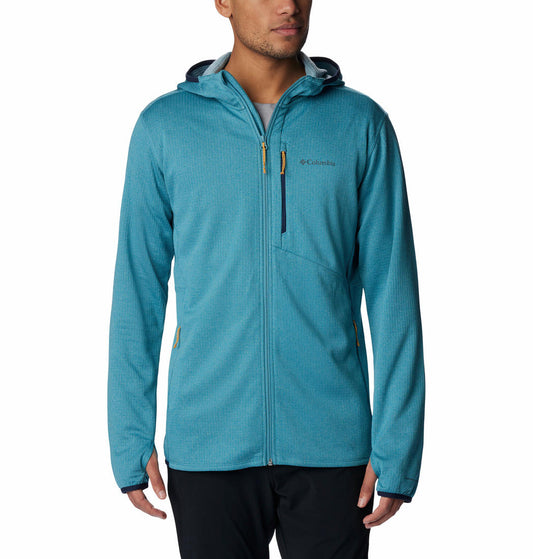 Columbia Men Blue Park View Fleece Full Zip Hoodie Fleece Top
