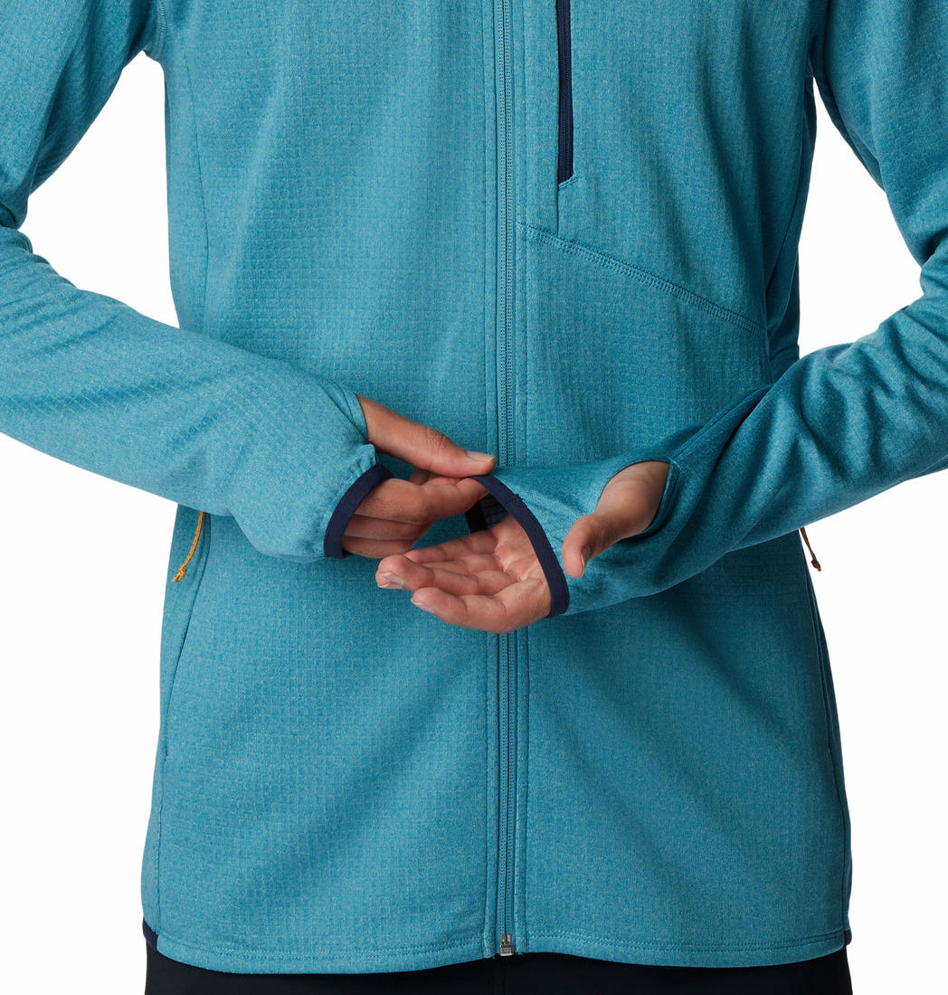 Columbia Men Blue Park View Fleece Full Zip Hoodie Fleece Top