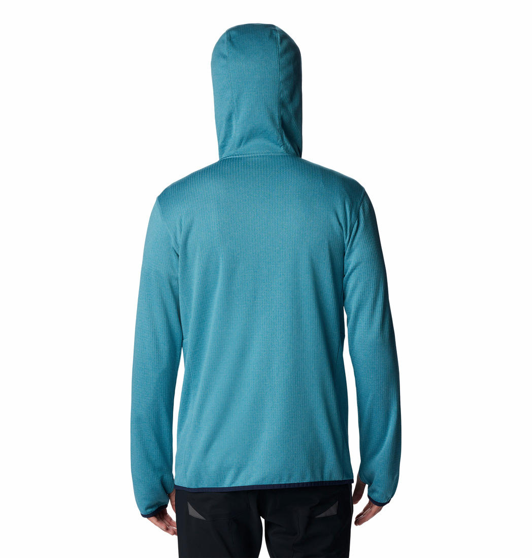 Columbia Men Blue Park View Fleece Full Zip Hoodie Fleece Top
