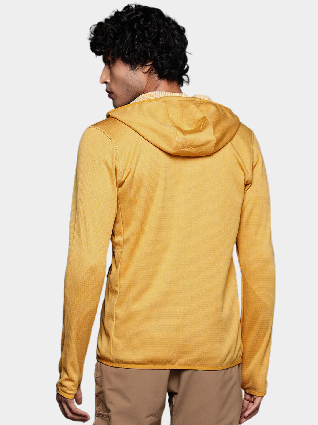 Columbia Men Yellow Park View Fleece Full Zip Hoodie Fleece Top
