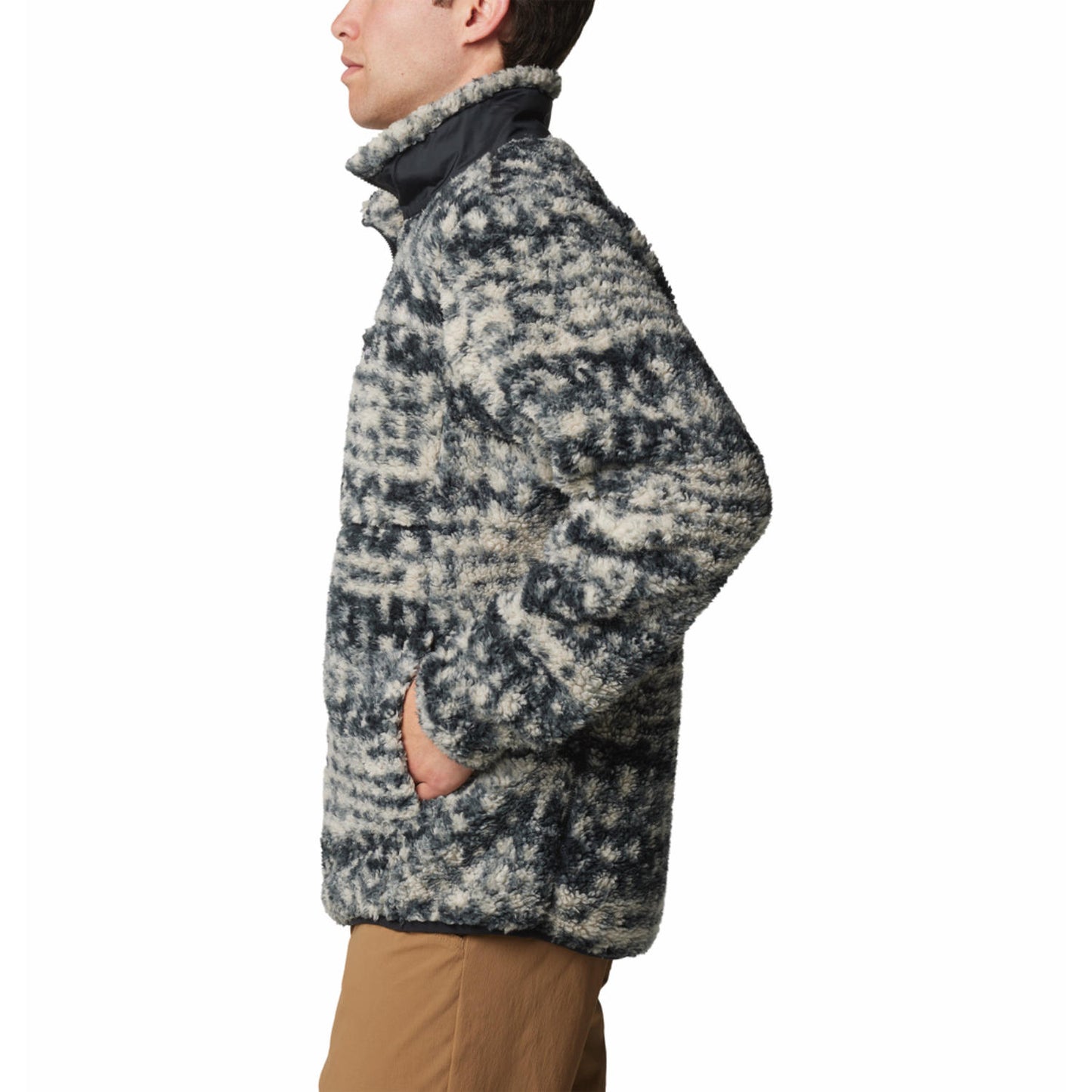 Columbia Mens Brown Winter Pass Printed Fleece II Jacket