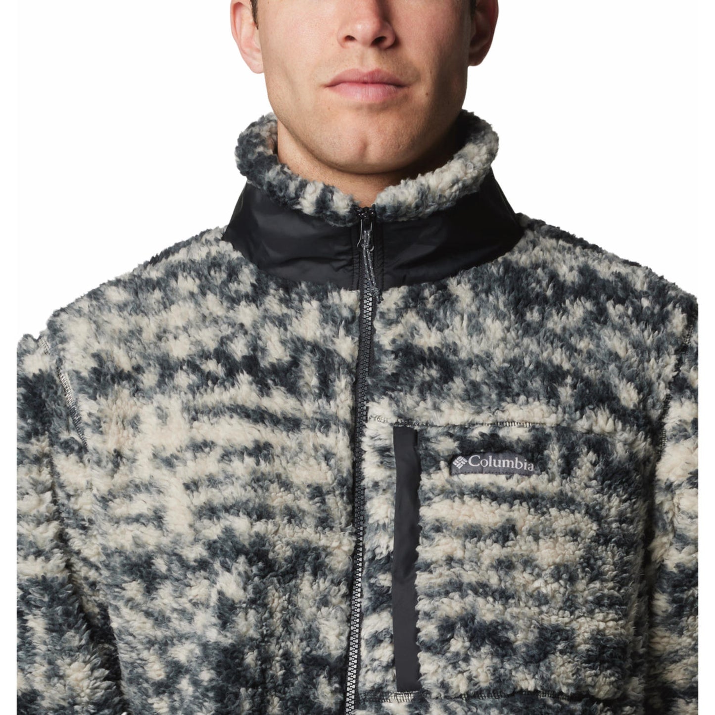Columbia Mens Brown Winter Pass Printed Fleece II Jacket
