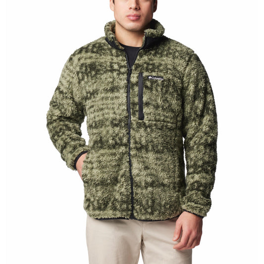 Columbia Mens Green Winter Pass Printed Fleece II Jacket
