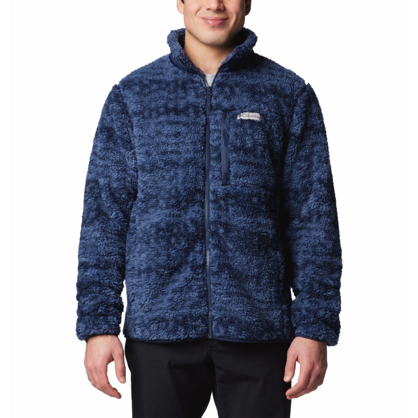Columbia Mens Blue Winter Pass Printed Fleece II