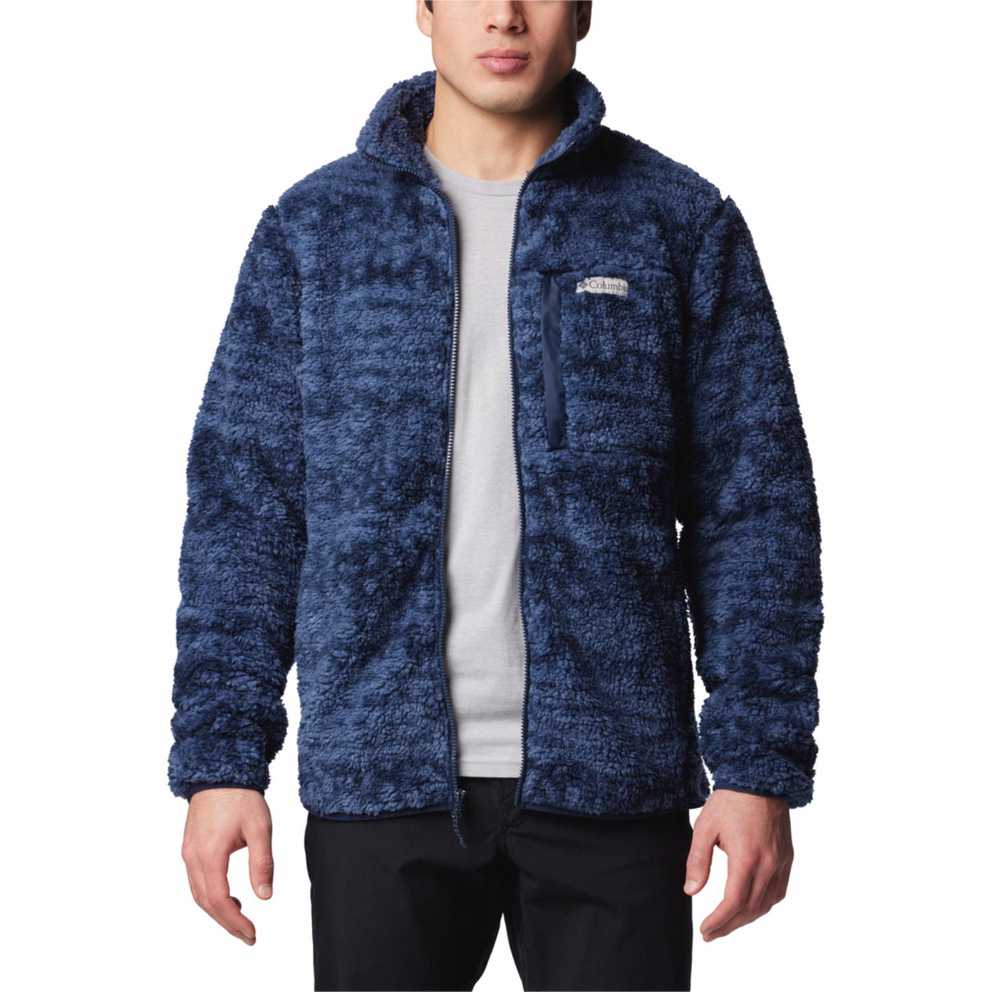 Columbia Mens Blue Winter Pass Printed Fleece II