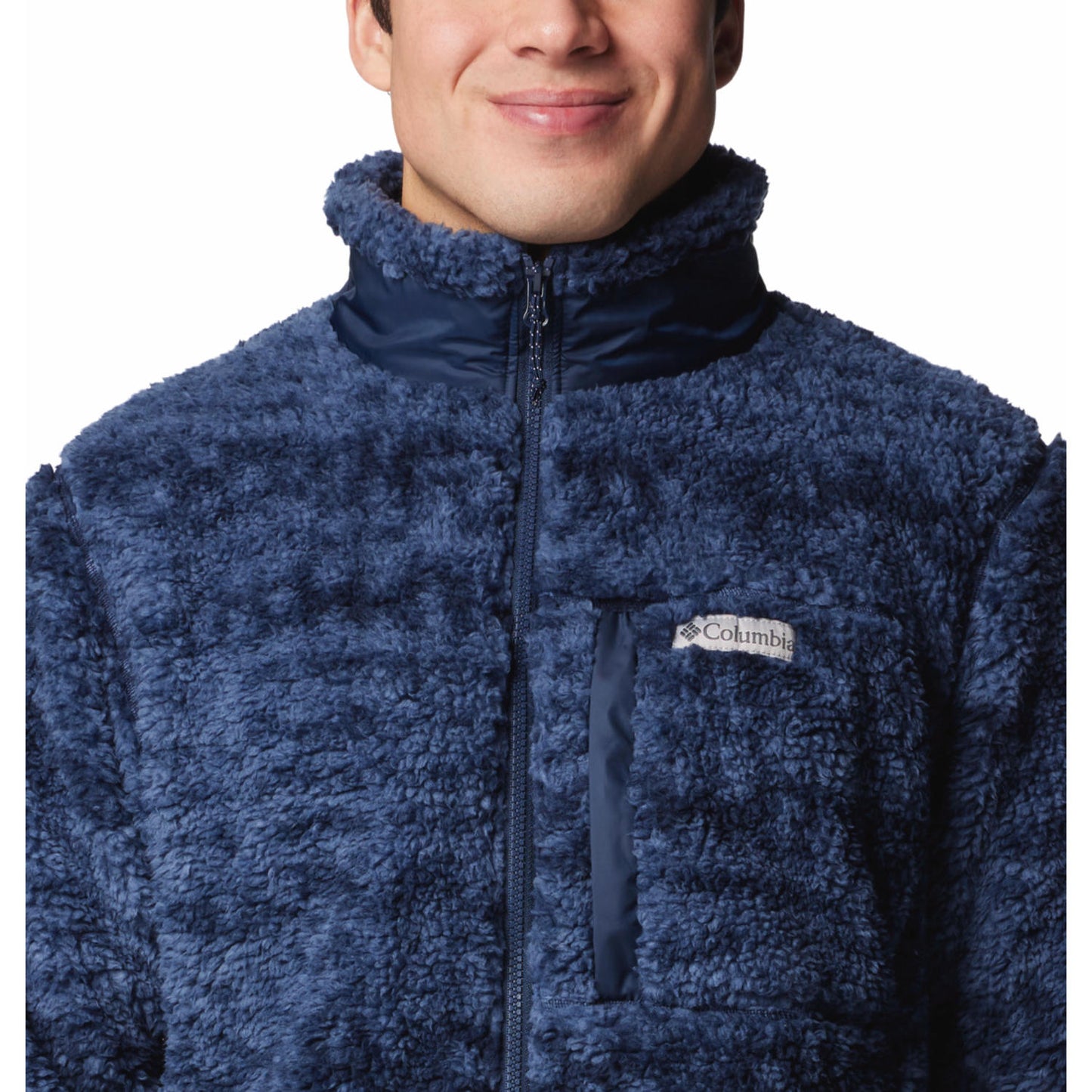 Columbia Mens Blue Winter Pass Printed Fleece II