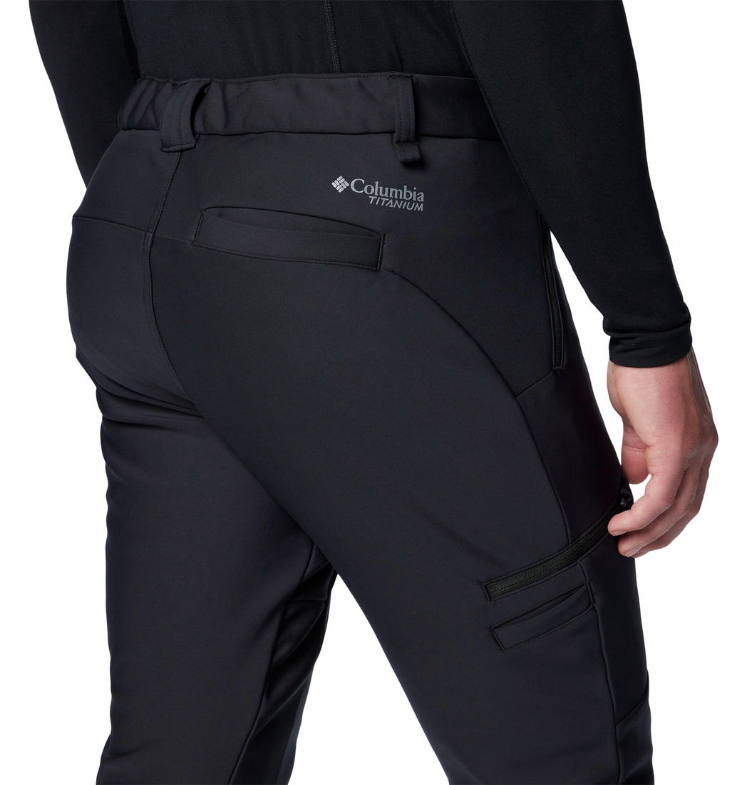 Columbia Mens Black Vast Canyon Softshell Pant
