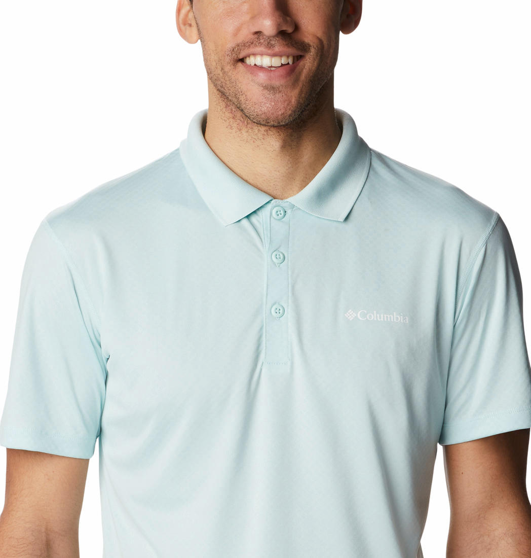 Columbia Men Blue Zero Rules Polo T-Shirt