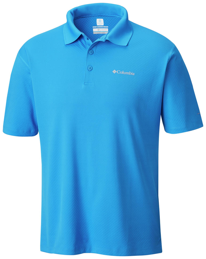 Columbia Men Blue Zero Rules Polo T-Shirt