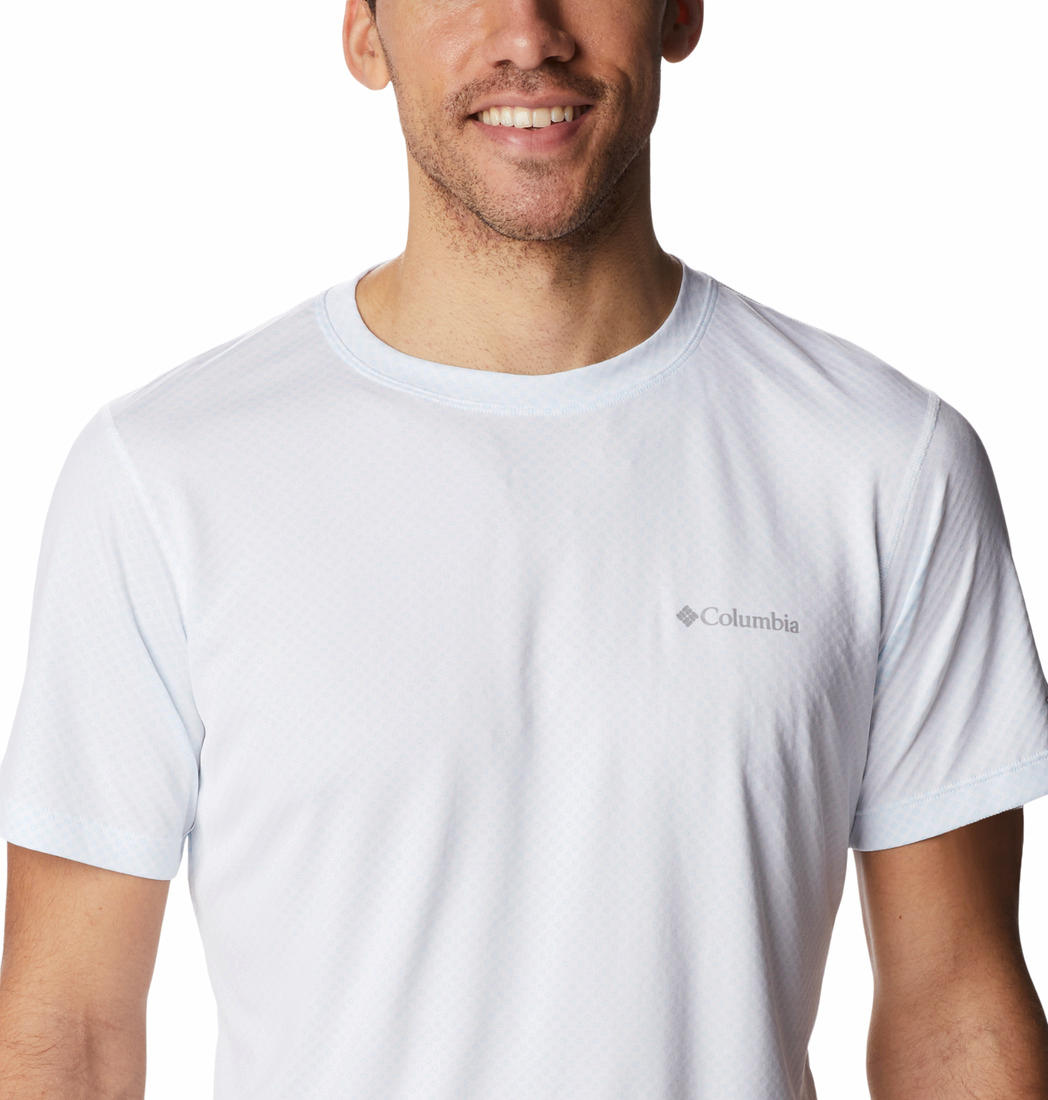 Columbia Men White Zero Rules Short Sleeve T-Shirt