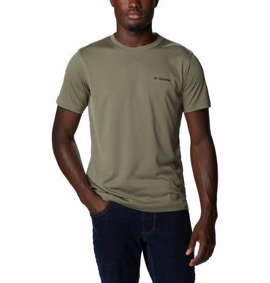 Columbia Men Green Zero Rules Short Sleeve T-Shirt