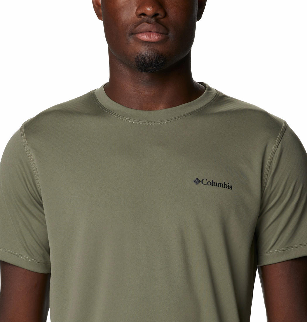 Columbia Men Green Zero Rules Short Sleeve T-Shirt