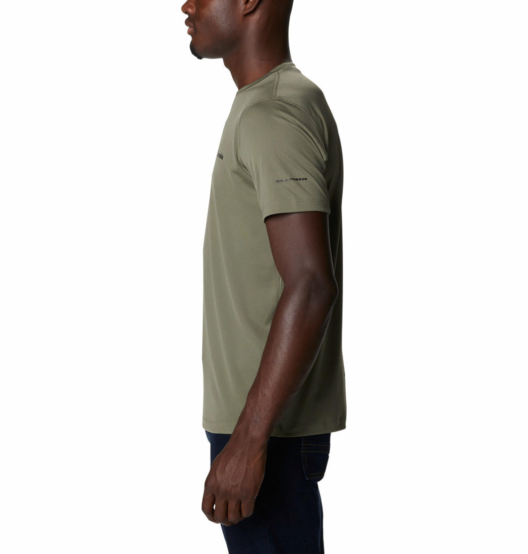 Columbia Men Green Zero Rules Short Sleeve T-Shirt