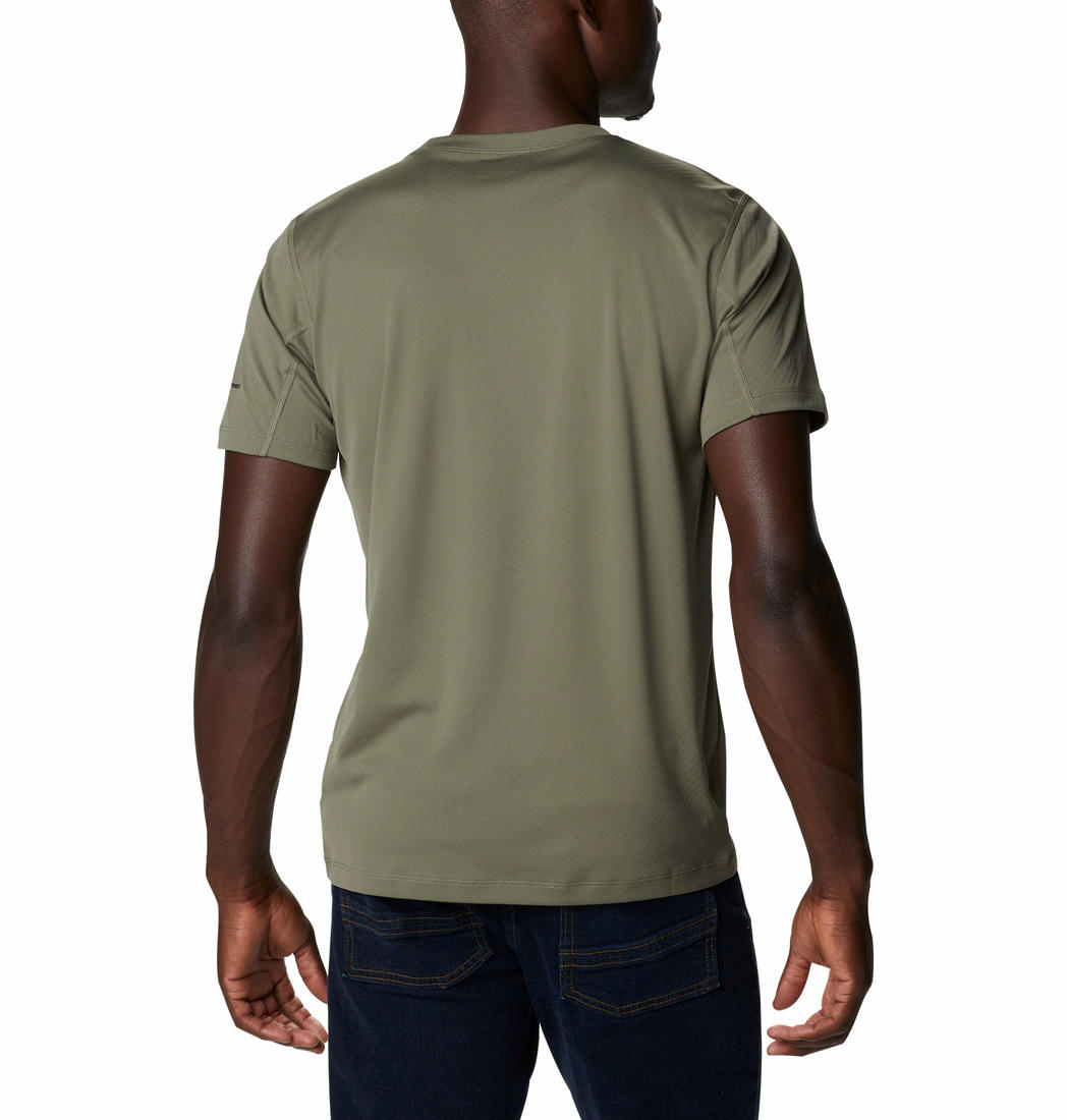 Columbia Men Green Zero Rules Short Sleeve T-Shirt