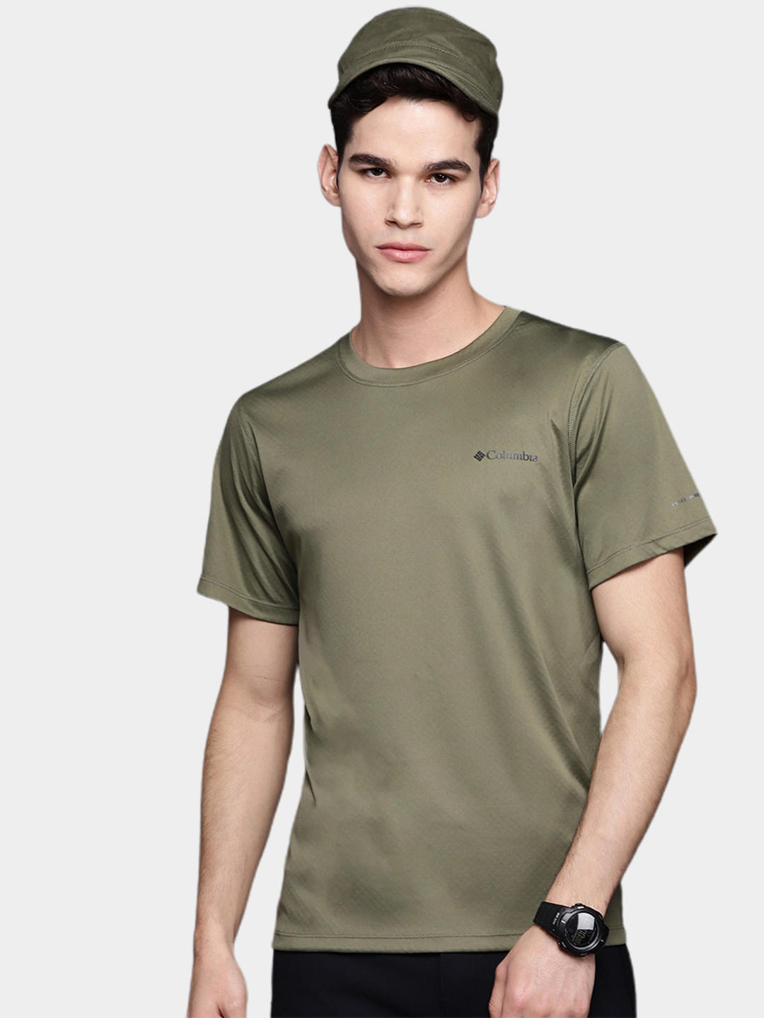 Columbia Men Green Zero Rules Short Sleeve T-Shirt