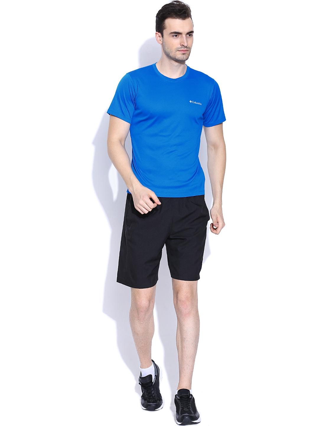 Columbia Men Blue Zero Rules Short Sleeve Shirt (Sun Protection)