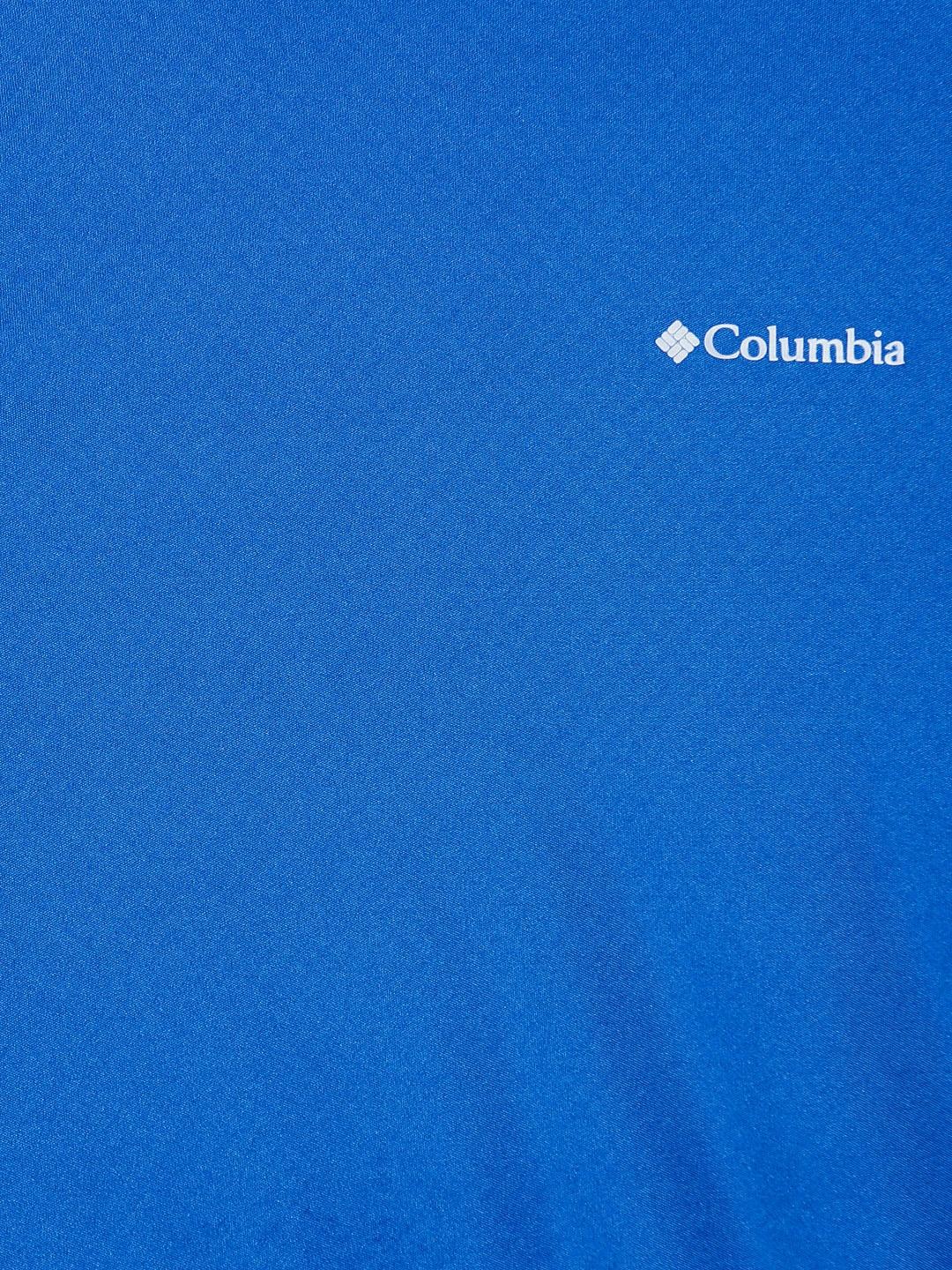 Columbia Men Blue Zero Rules Short Sleeve Shirt (Sun Protection)