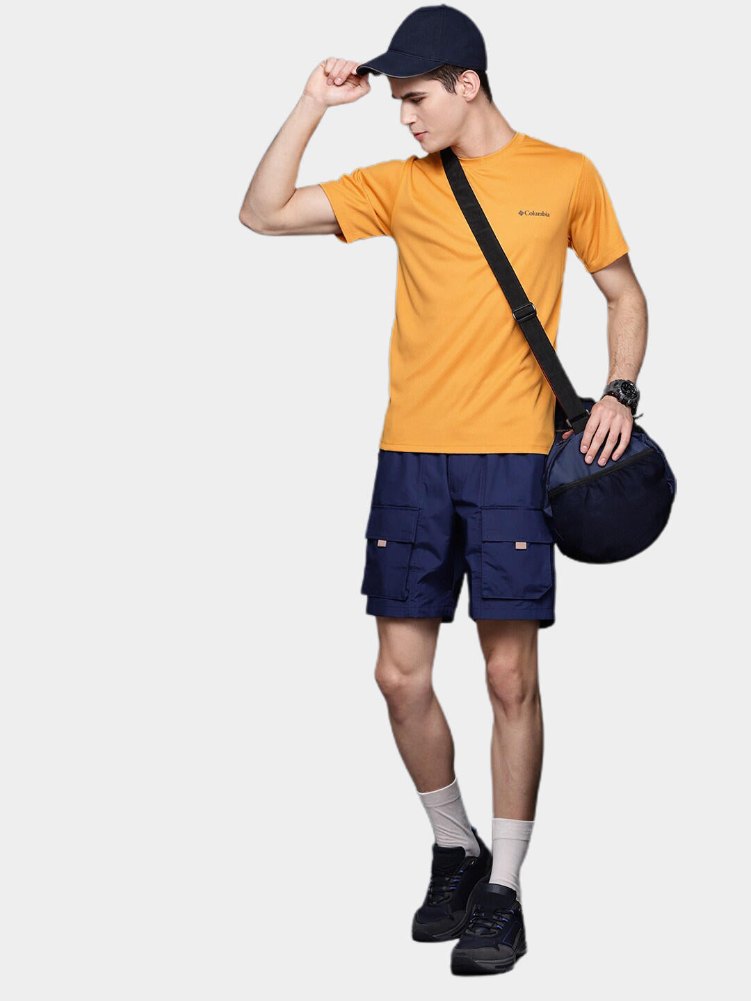Columbia Men Yellow Zero Rules Short Sleeve T-Shirt