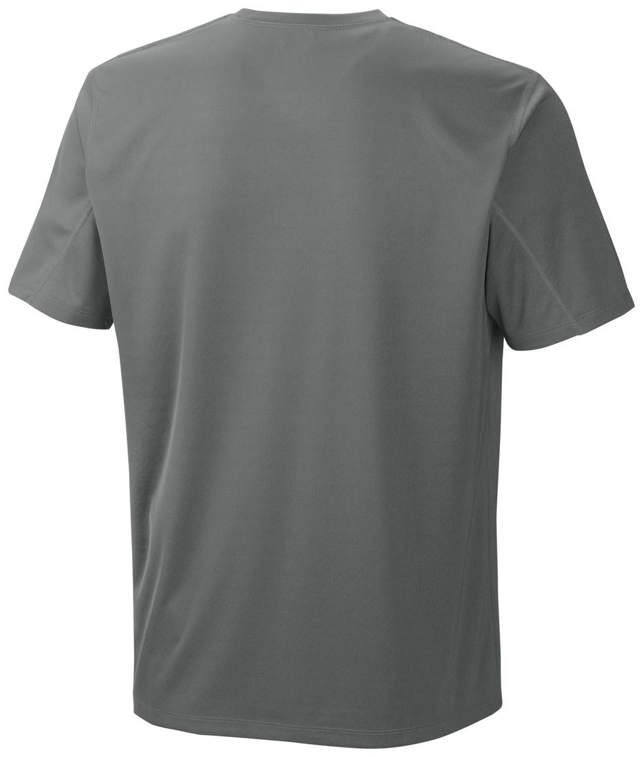 Columbia Men Red Zero Rules Short Sleeve Shirt (Sun Protection)