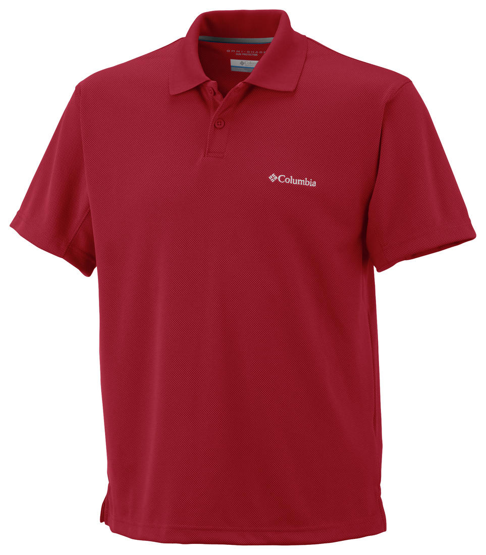 Columbia Men Red New Utilizer  Polo (Sun Protection)