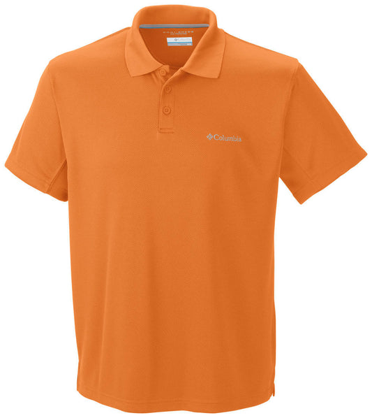 Columbia Men Orange New Utilizer  Polo (Sun Protection)