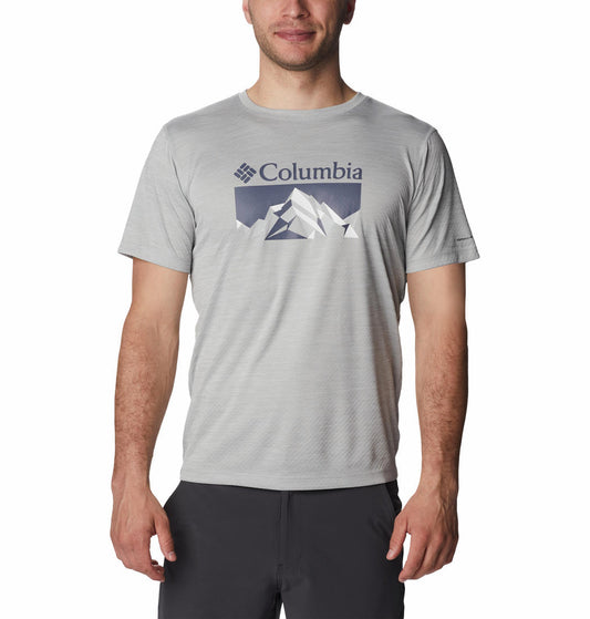 Columbia Men Grey Zero Rules Short Sleeve Graphic T-Shirt