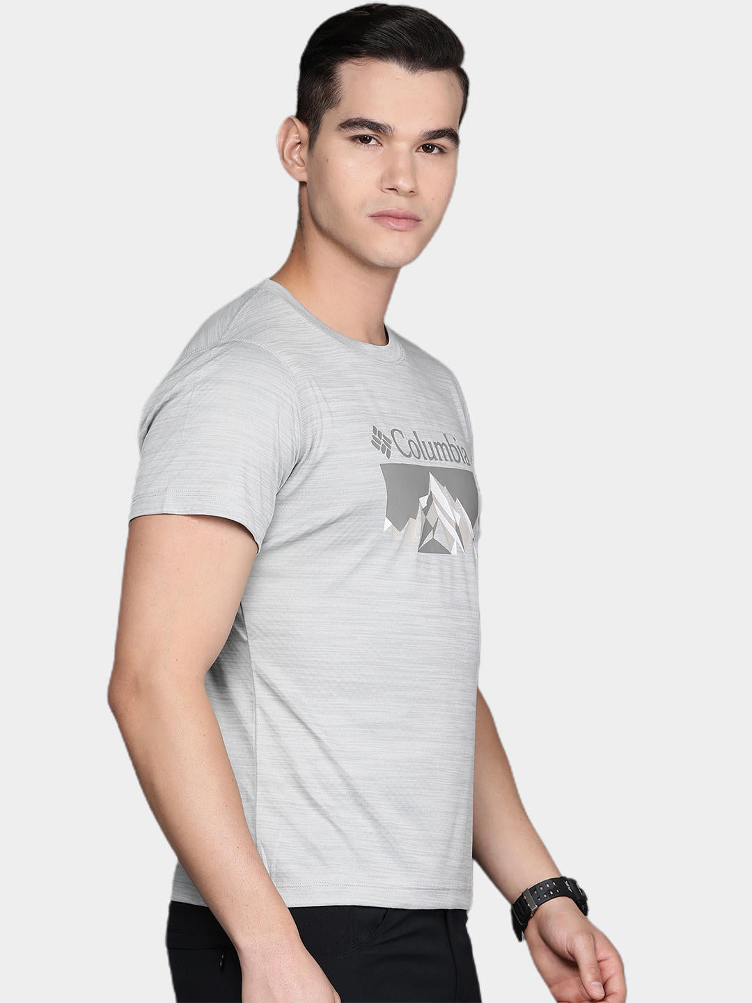 Columbia Men Grey Zero Rules Short Sleeve Graphic T-Shirt