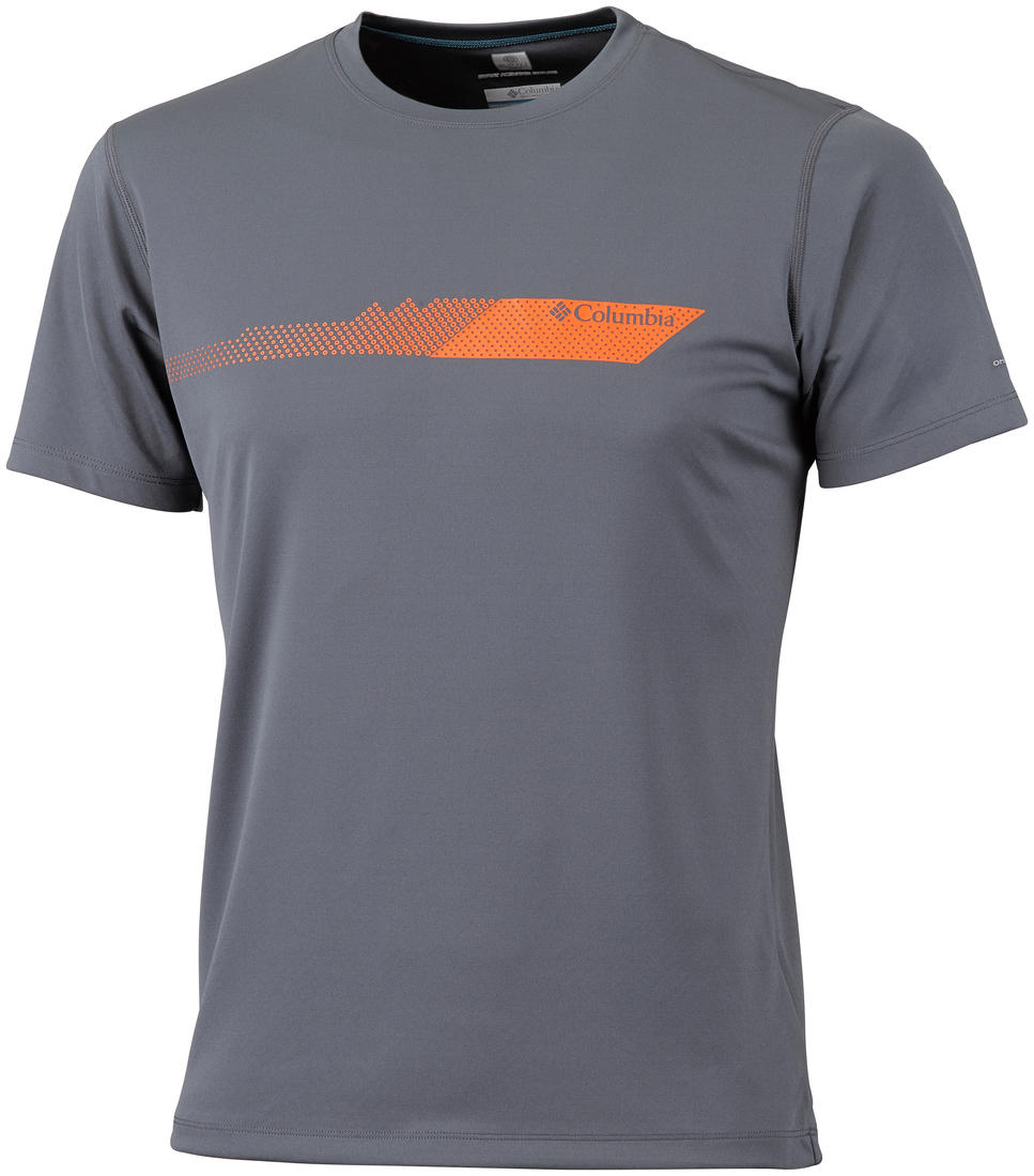 Columbia Men Grey Zero Rules Short Sleeve Graphic T-Shirt