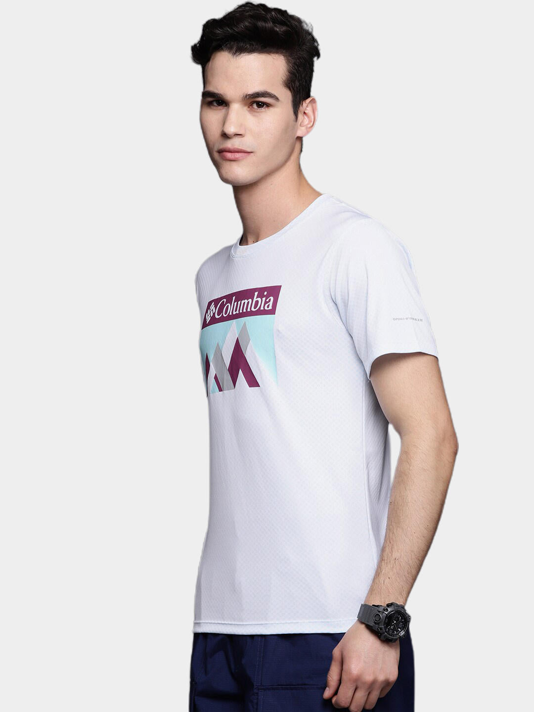 Columbia Men White Zero Rules Short Sleeve Graphic T-Shirt