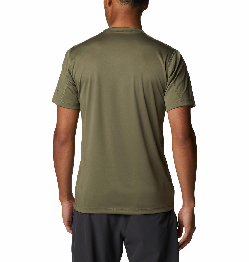 Columbia Men Green Zero Rules Short Sleeve Graphic T-Shirt