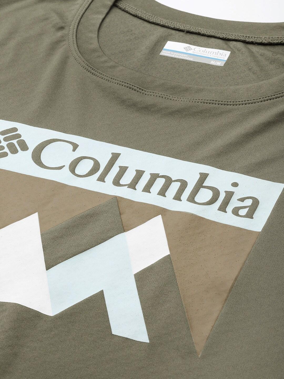 Columbia Men Green Zero Rules Short Sleeve Graphic T-Shirt