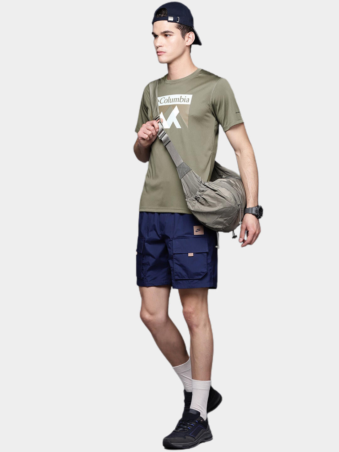 Columbia Men Green Zero Rules Short Sleeve Graphic T-Shirt